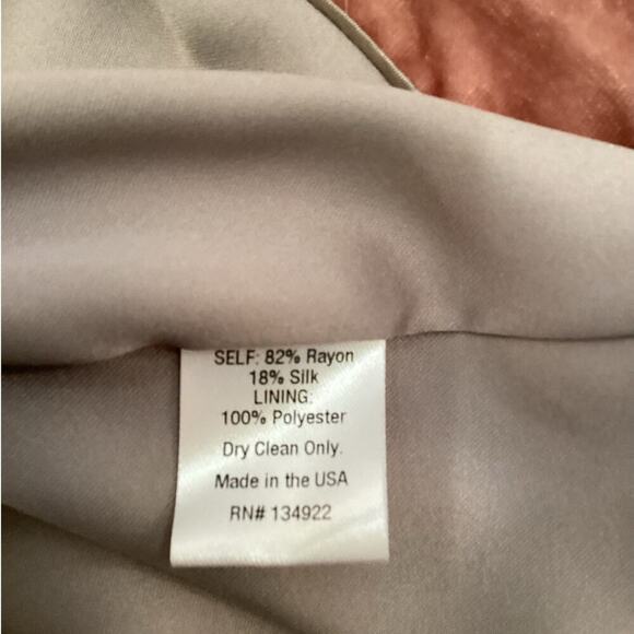 Emerson Fry Studio Coat In Blush Velvet Size 2 Belted Pockets Silk Blend Velvet - Picture 14 of 14